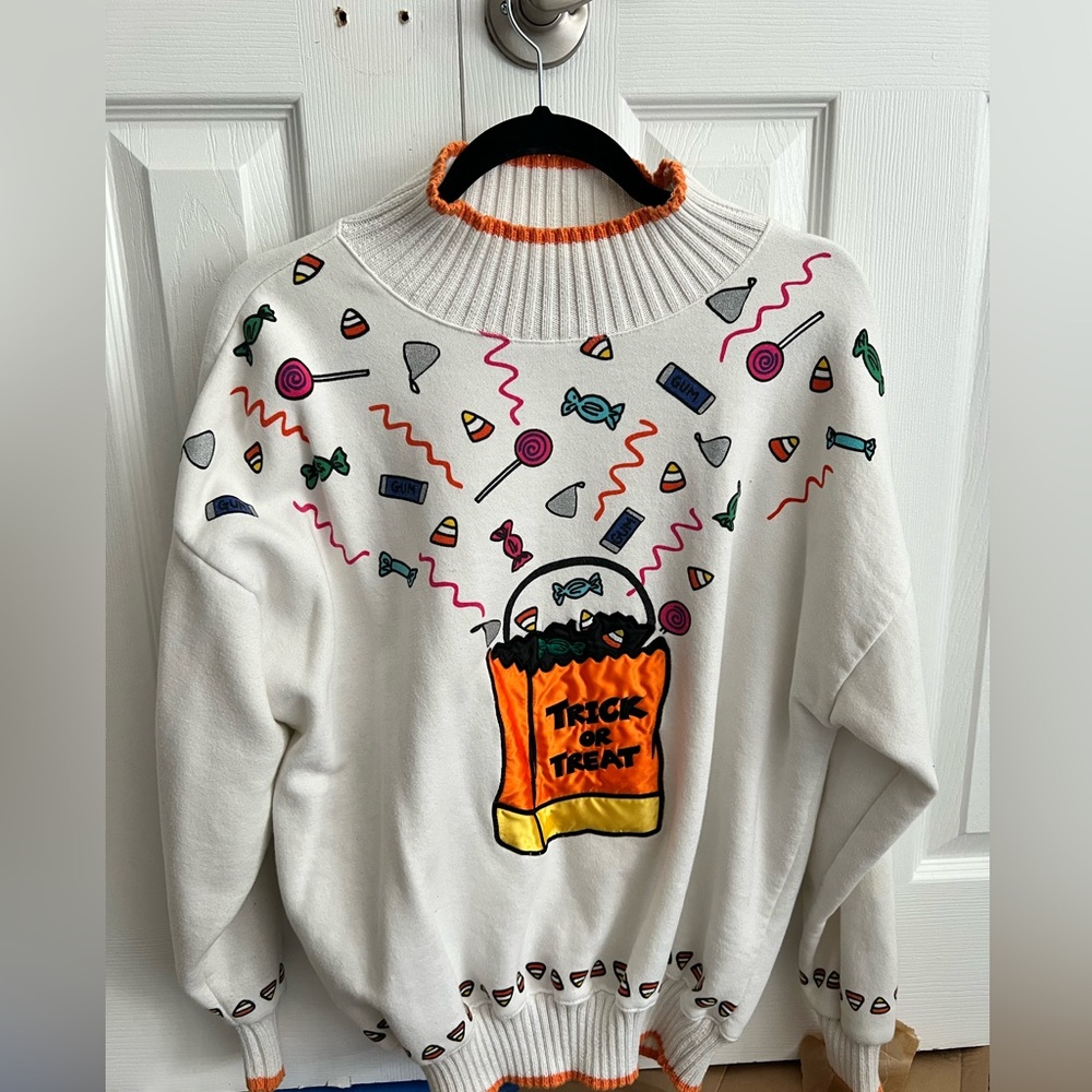 Vintage Westbound (M) Halloween Trick or Treat Crewneck Sweat Shirt Sweater